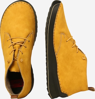 Rieker Lace-up bootie in Yellow