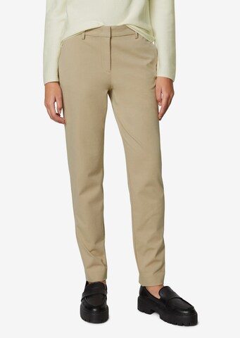 Coupe slim Pantalon Marc O'Polo en beige : devant