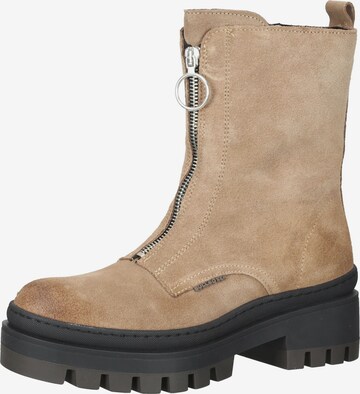 BULLBOXER Ankle Boots in Beige: front