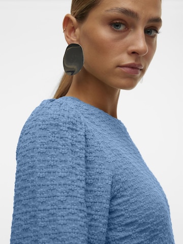 VERO MODA Bluse 'FLOWER' i blå