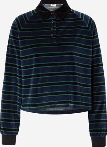 LEVI'S ® Sweatshirt 'Royce Rugby Tee' in Blauw: voorkant