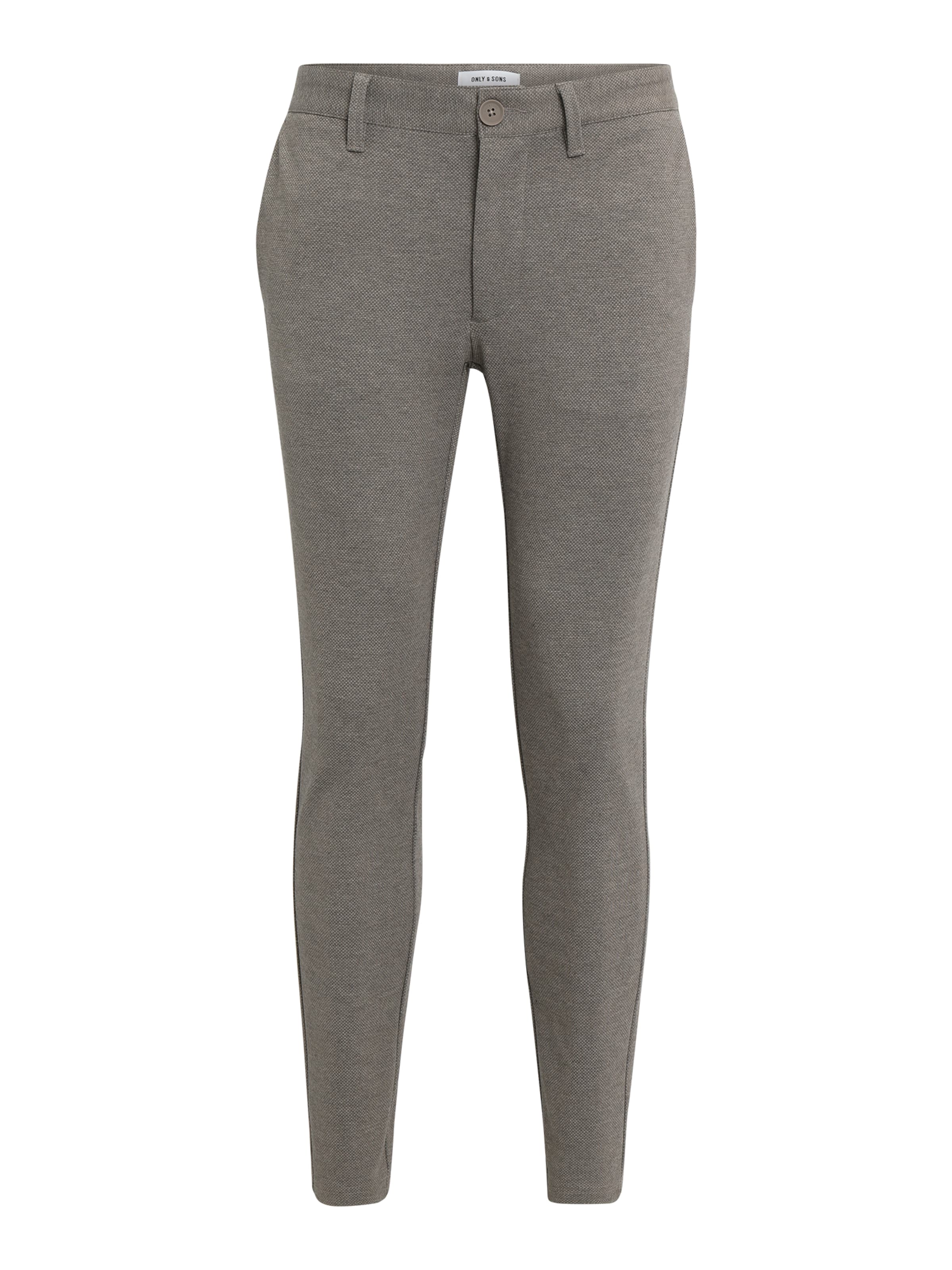 Only & Sons Úzky strih Chino nohavice 'ONSMark' - Hnedá: predná strana