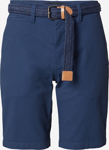 INDICODE JEANSSlimfit Chino hlače 'Book' - plava boja: prednji dio