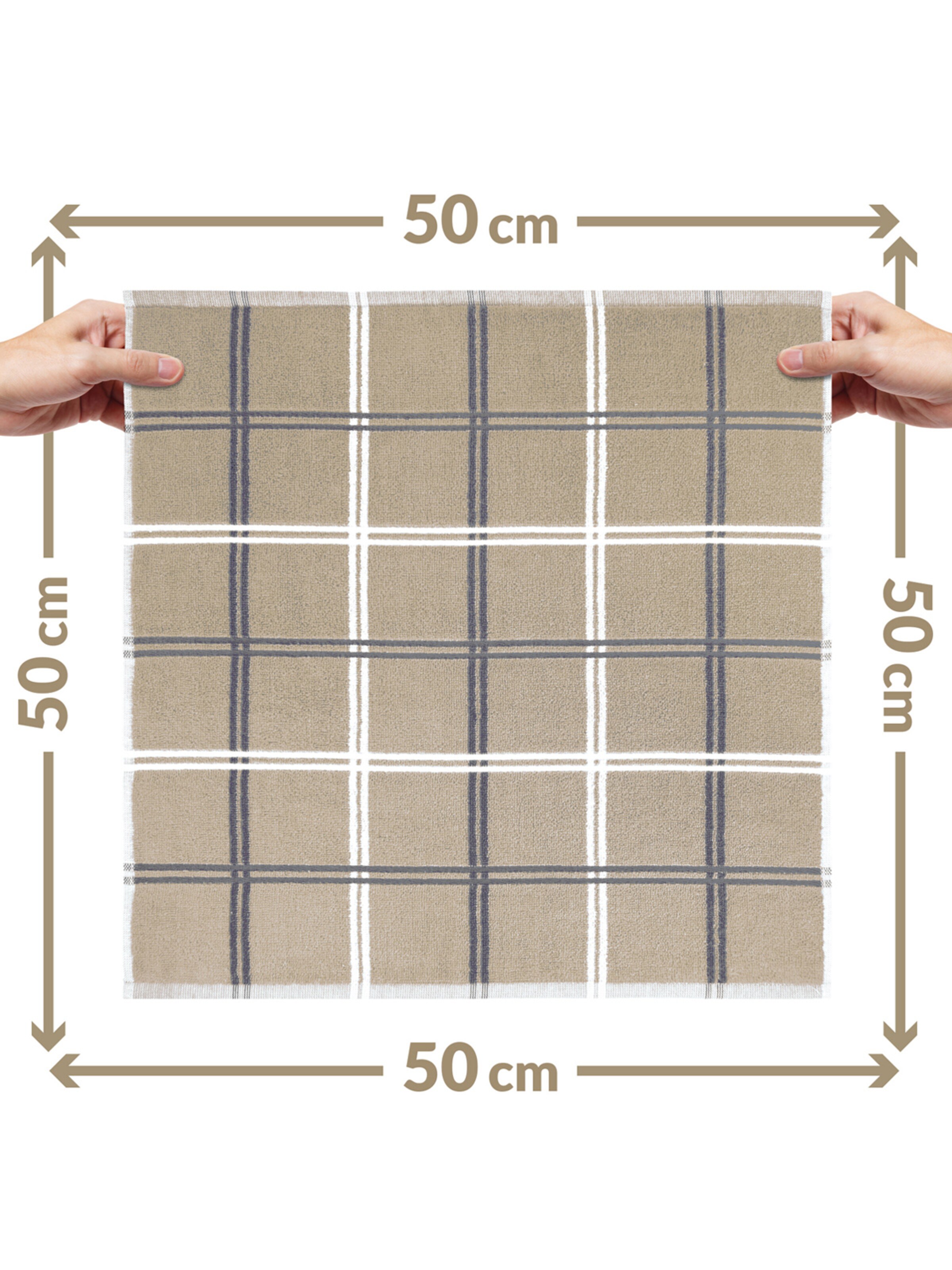 Lashuma Handtuch 'Lyon'‌‌‌‌‌‌ in Beige