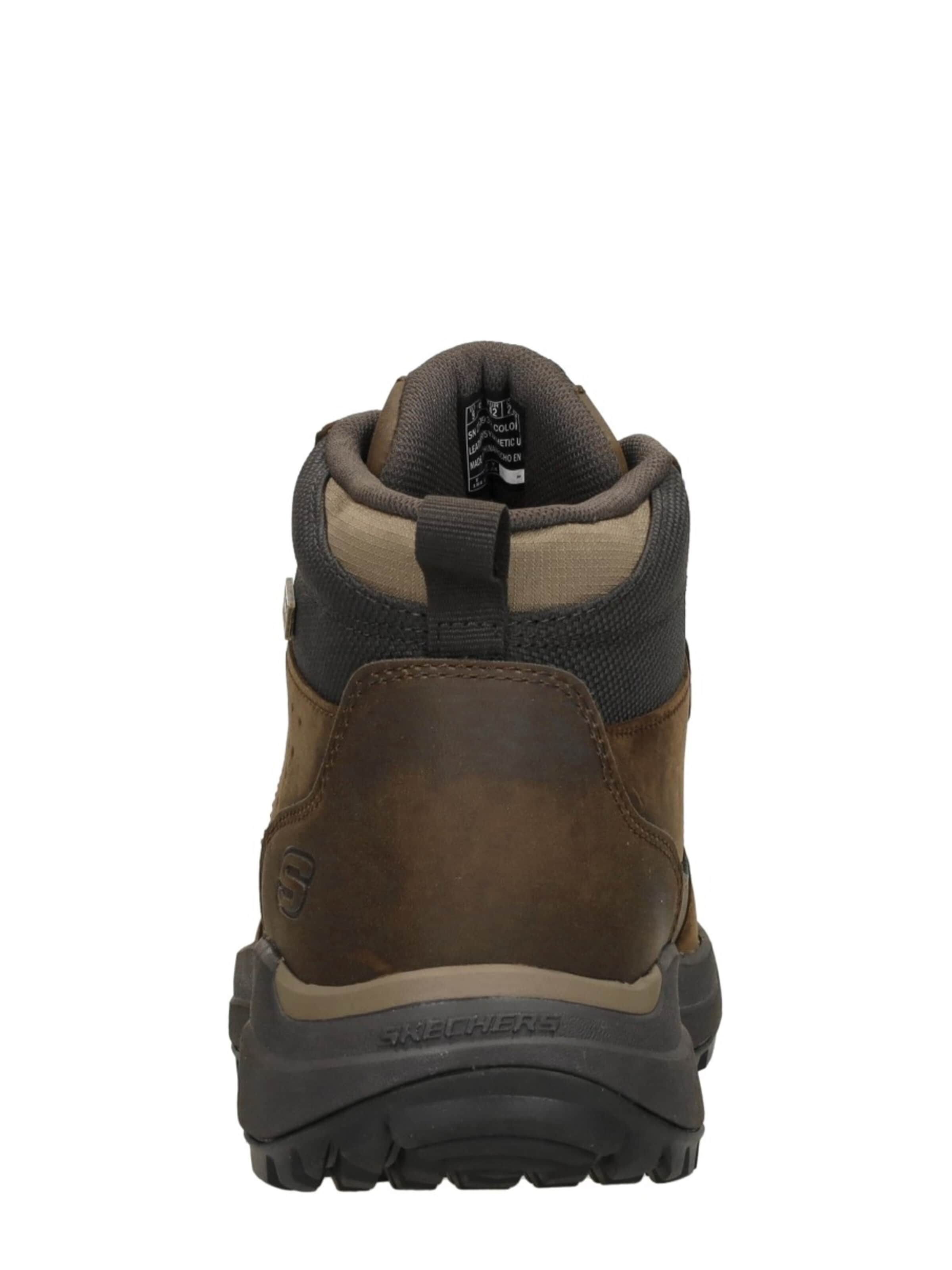 SKECHERS Lace-up boot 'Cambert' in Brown