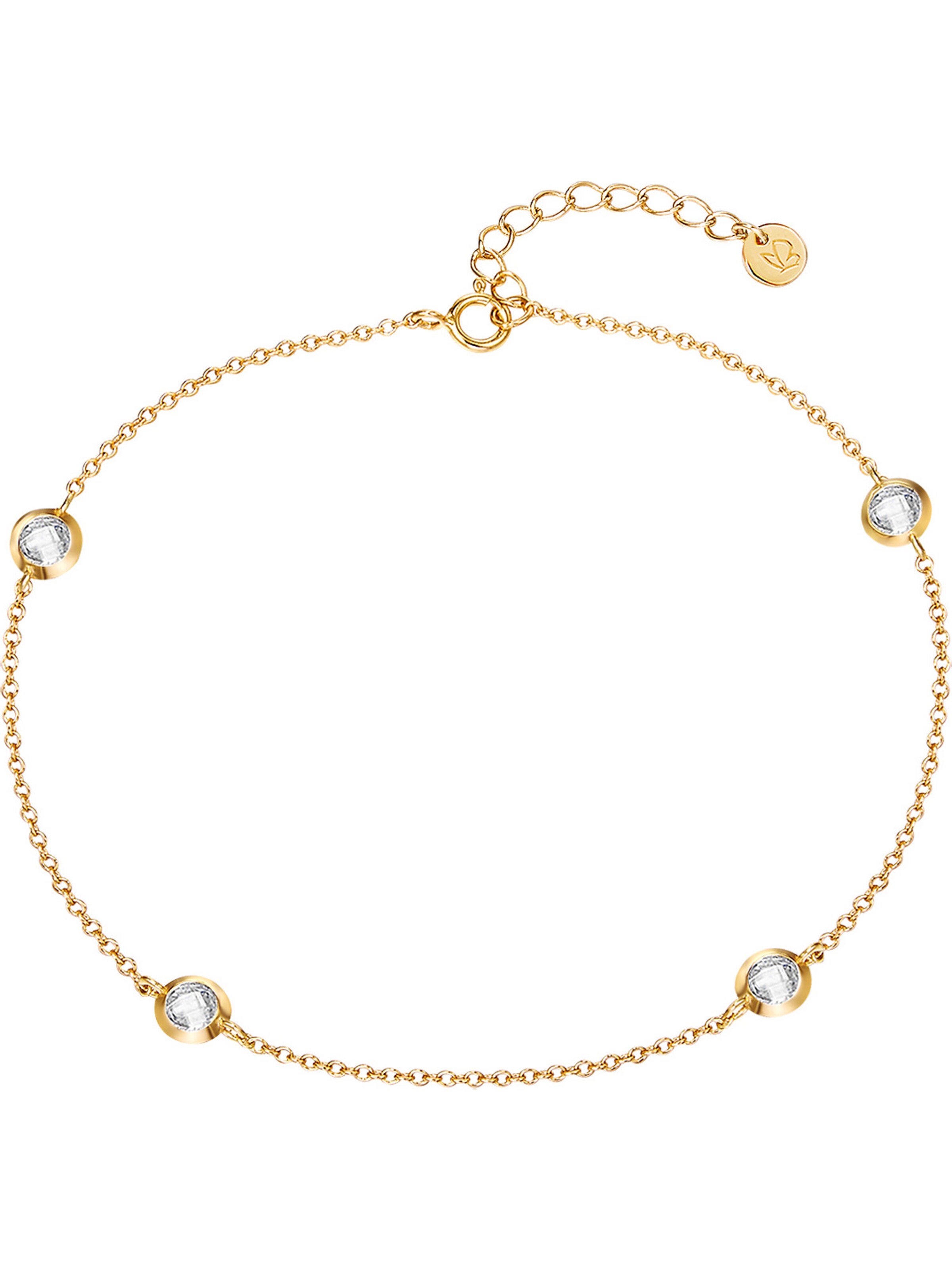 Gioiello per i piedi di Glanzstücke München in oro: frontale