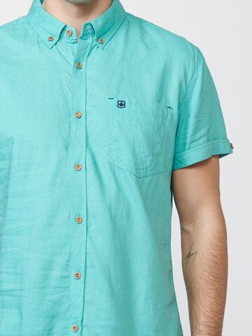 KOROSHI Regular fit Button Up Shirt in Green