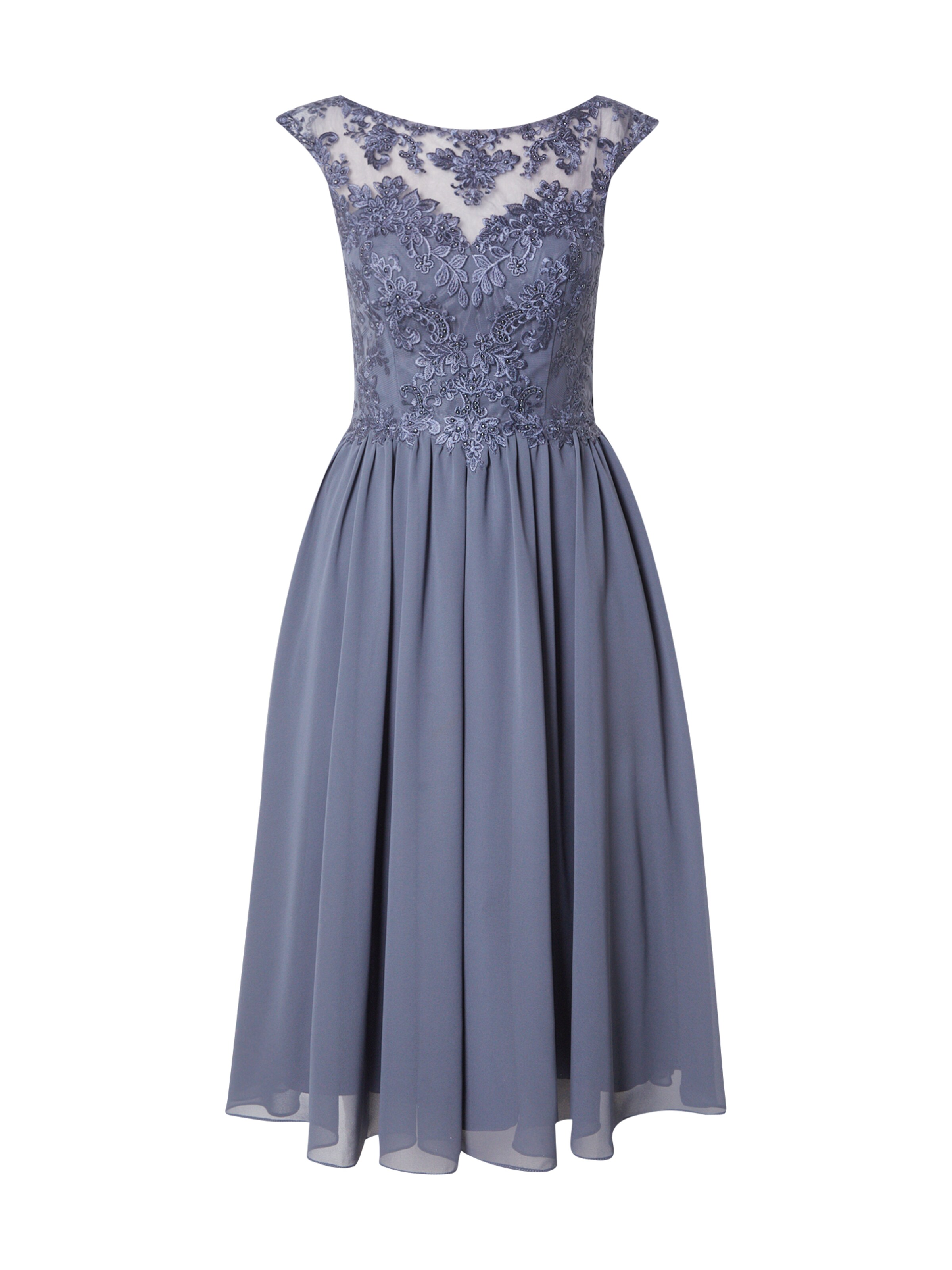 Laona - Vestido de gala en gris: frente