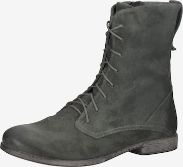 THINK! Lace-Up Ankle Boots in Grey: front