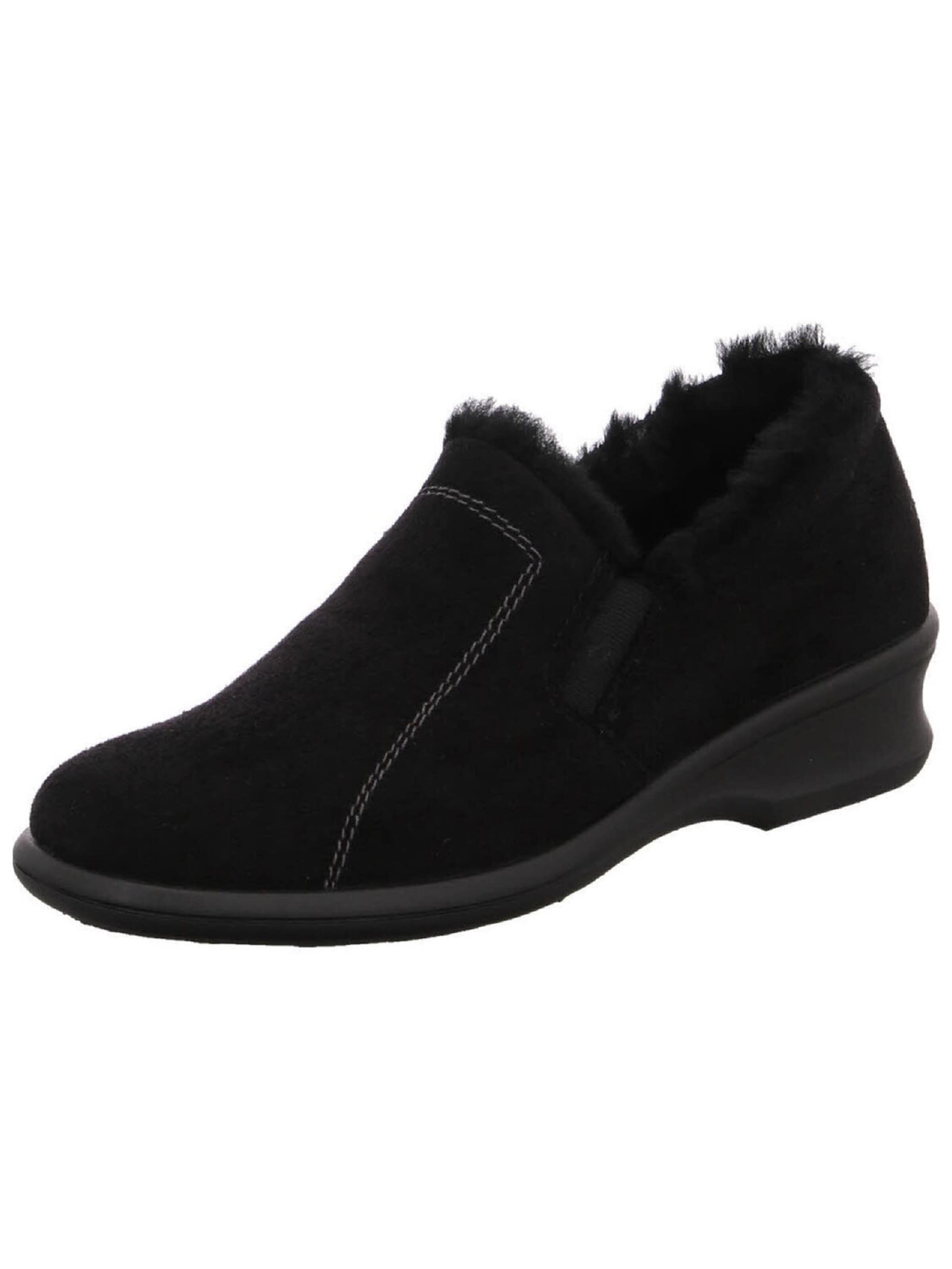 ROHDE Enkellaarsje 'Schnürschuh Damen 2516 90 Kunststoff (Synthetik) in schwarz' in Zwart: voorkant