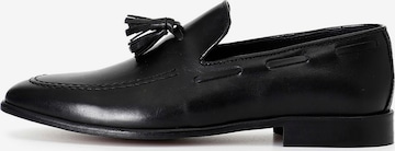 CAFè NOIR Moccasin in Black: front