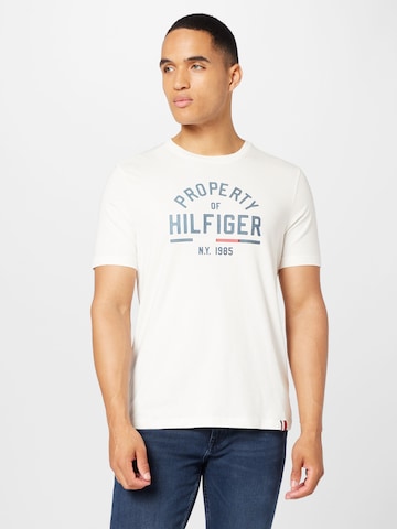 balts TOMMY HILFIGER T-Krekls: no priekšpuses