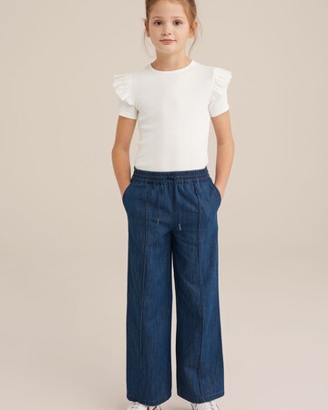 Wide leg Jeans di WE Fashion in blu