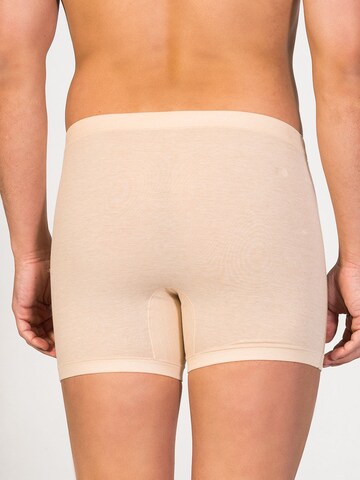 zd ZERO DEFECTS Boxer shorts 'Helios fly front boxer' in Beige