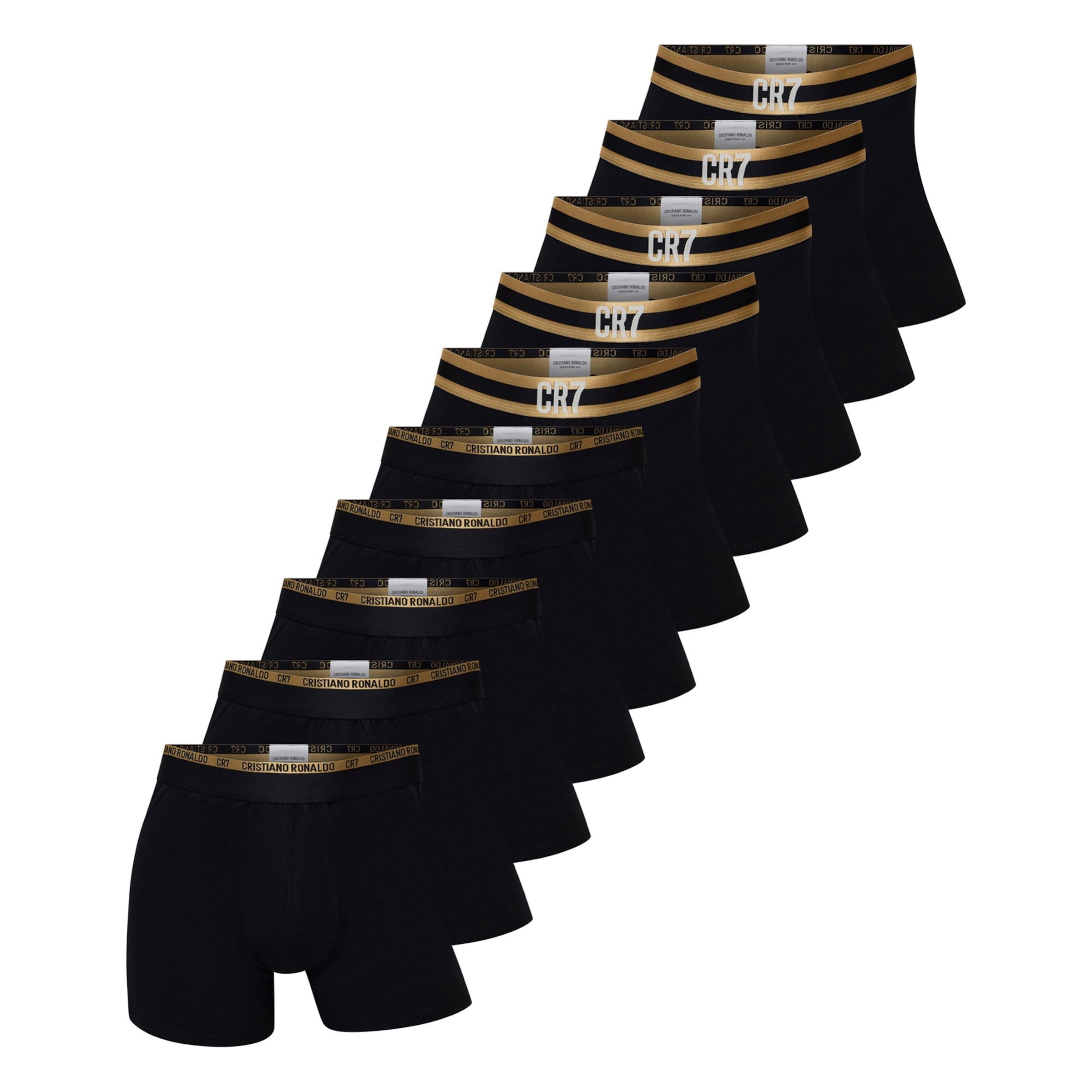 CR7 - Cristiano Ronaldo - Calzoncillo boxer en negro: frente