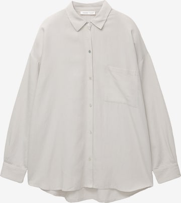 Pull&Bear Bluse in Beige: Vorderseite