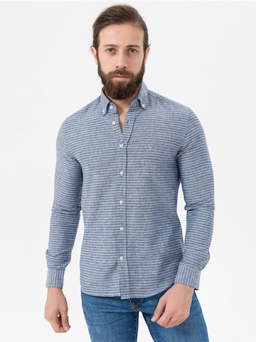 By Diess Collection Regular fit Button Up Shirt in Blue