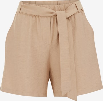 WE Fashion - Loosefit Pantalón en beige: frente