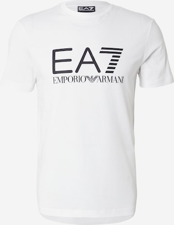 Tricou de la EA7 Emporio Armani pe alb: față