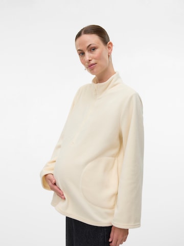 MAMALICIOUS - Chaqueta polar 'MLMILLE' en blanco: frente
