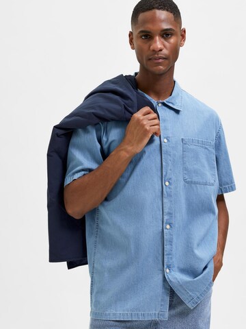 SELECTED HOMME - Ajuste confortable Camisa 'Mario' en azul