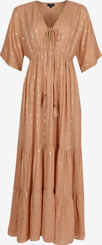 South Beach Jurk in Bruin: voorkant