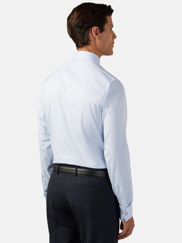 Boggi Milano Slim fit Zakelijk overhemd in Blauw