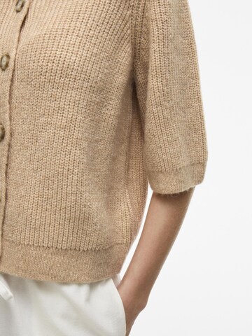 VILA Gebreid vest in Beige
