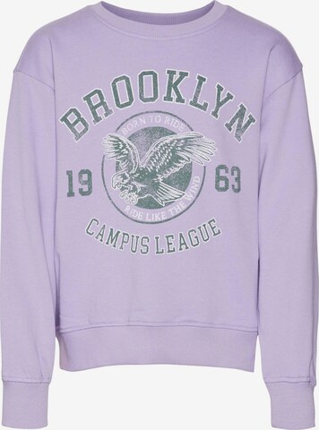Vero Moda Girl - Sudadera 'VMAnimal Brenda' en lila: frente