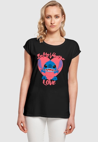 ABSOLUTE CULT Shirt 'Be My Valentine' in Zwart: voorkant