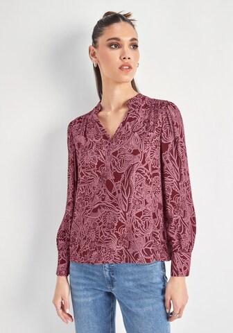 HECHTER PARIS Blouse in Red: front