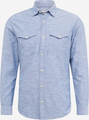 Slim fit Camicia 'SHERIDAN' di JACK & JONES in blu: frontale