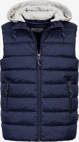 INDICODE JEANS Bodywarmer in Blauw: voorkant