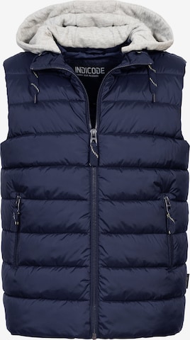 Gilet INDICODE JEANS en bleu : devant