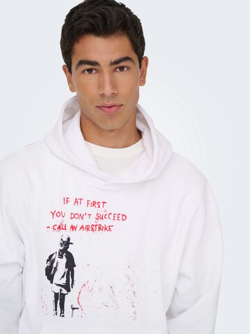 Only & Sons - Sudadera en blanco