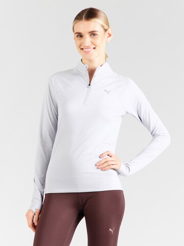 PUMA Funkcionalna majica 'Run Velocity Cloudspun' | siva barva: sprednja stran