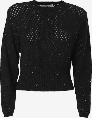 Influencer Sweater 'Pointelle' in Black: front