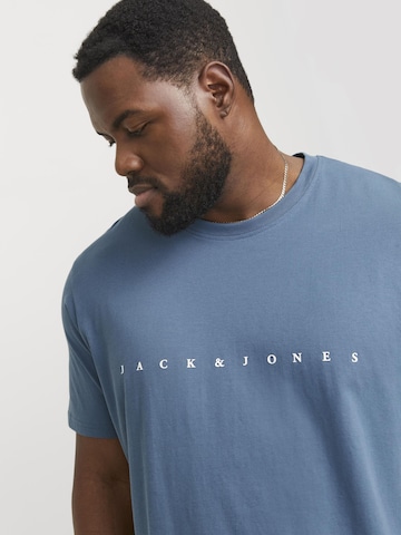 Jack & Jones Plus Μπλουζάκι 'JJEStar' σε μπλε