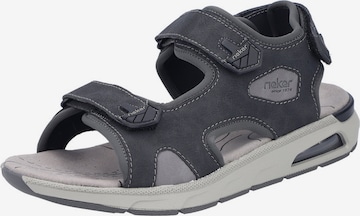 Rieker Hiking Sandals in Grey: front