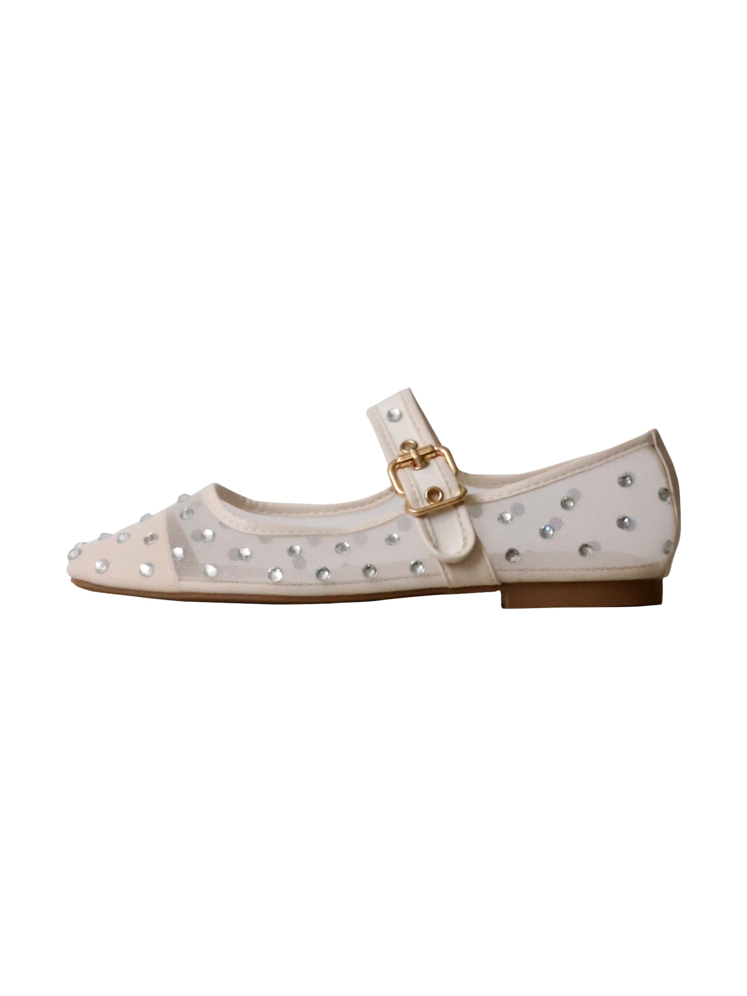 Super Mode Ballerina 'M&M Mira Max Ballerinas mit Riemchen'‌‌‌‌‌‌‌‌‌‌ in Beige: Vorderseite