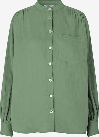 Camicia da donna 'Dona' di mbym in verde: frontale