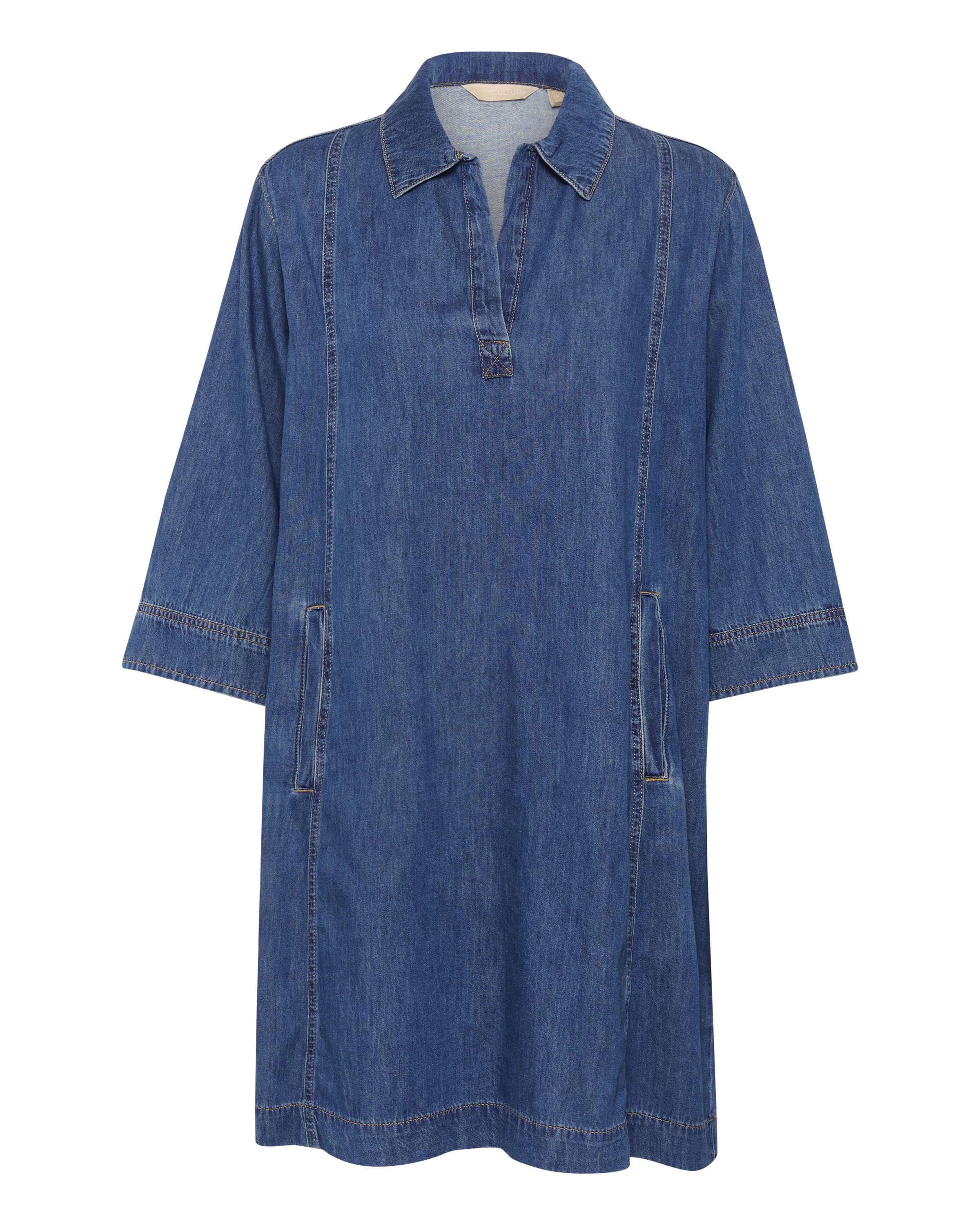 Robe-chemise 'Pin Arpa' CULTURE en bleu : devant