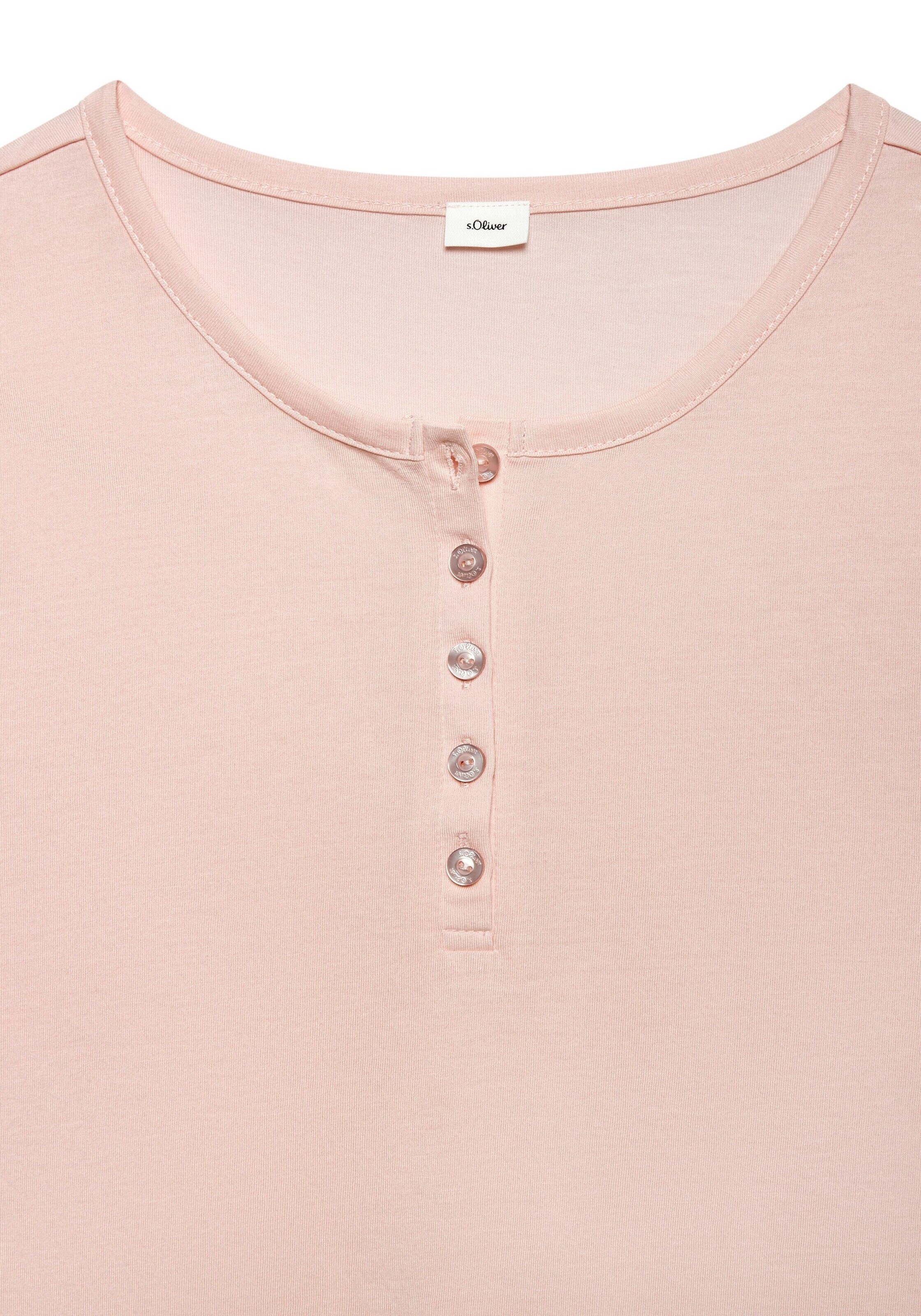 s.Oliver Μπλουζάκι ύπνου σε ροζ