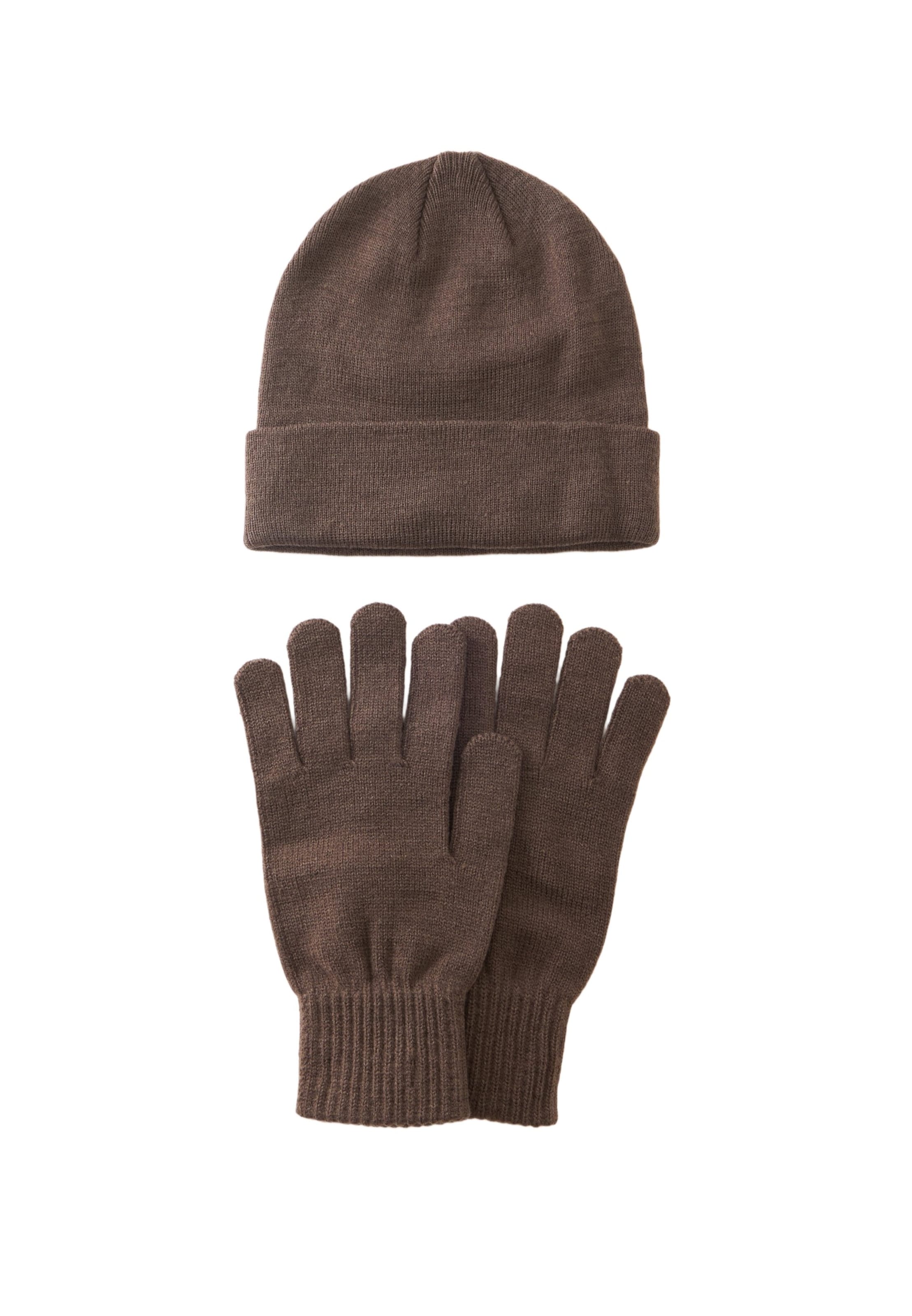 ABOUT YOU Beanie 'Luis' in Brown: front