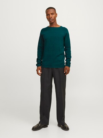 JACK & JONES Klasický střih Svetr 'JJEHill' – zelená
