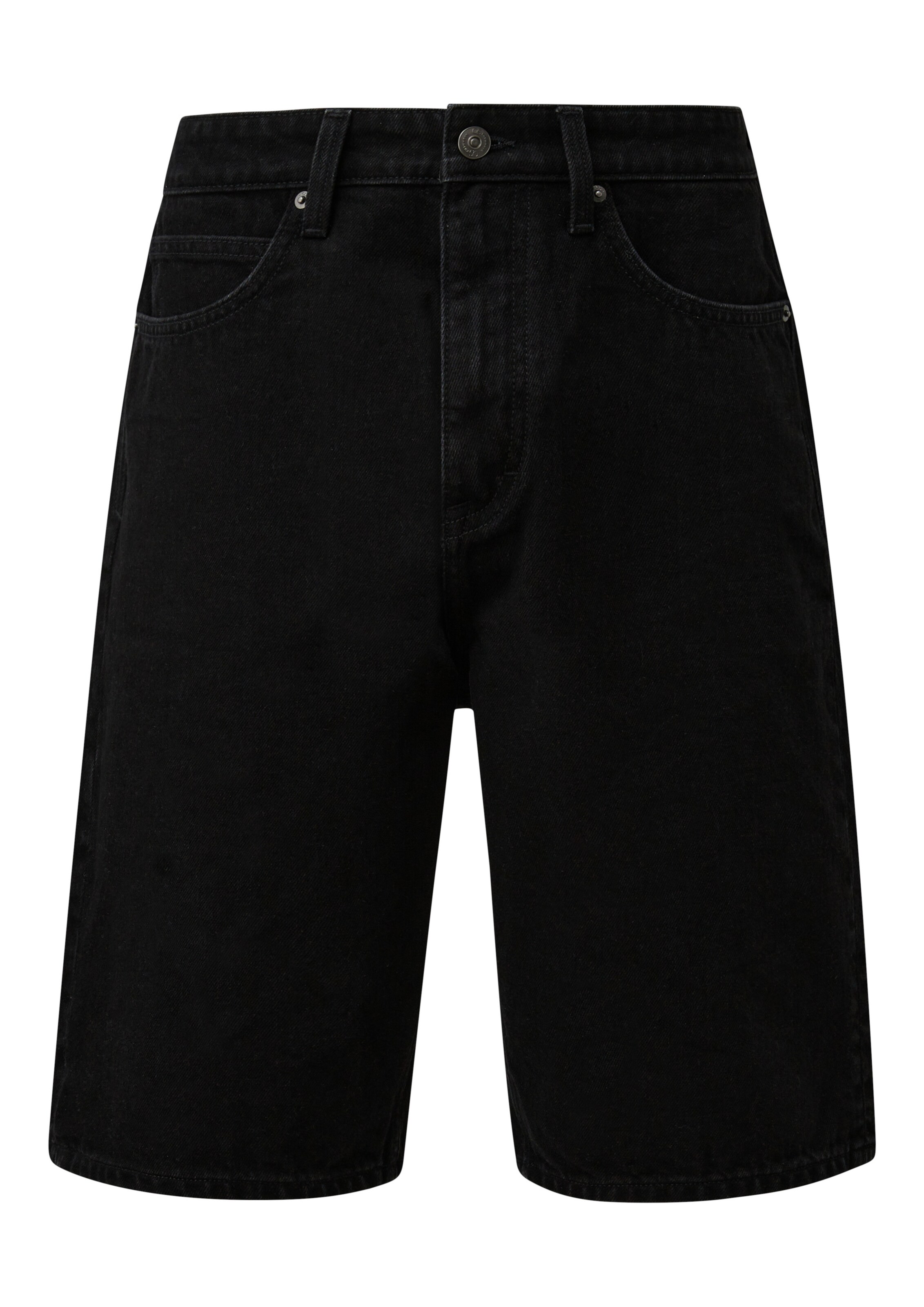 QS - Loosefit Vaquero en negro: frente