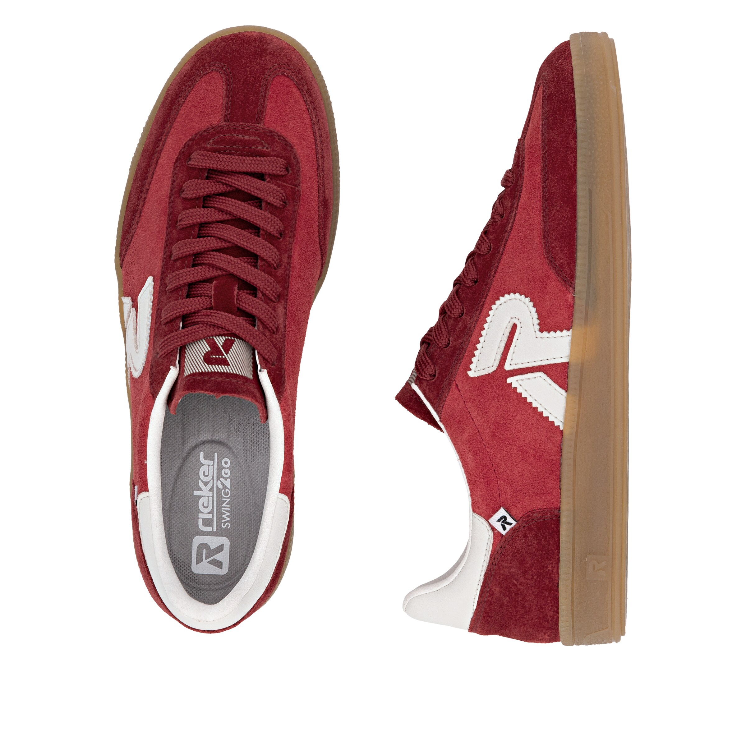 Sneaker bassa di Rieker Sport in rosso