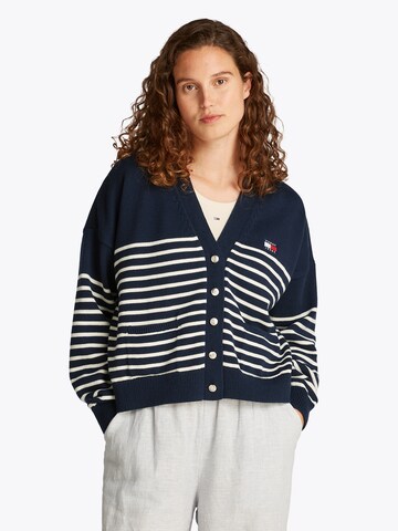 Tommy Jeans Knit cardigan 'CABLE' in Blue: front