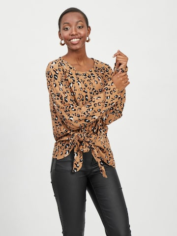 VILA Shirt 'KITTIE' in Brown