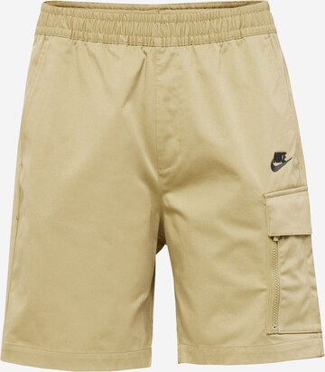 Nike Sportswear Normální Kalhoty – zelená: přední strana